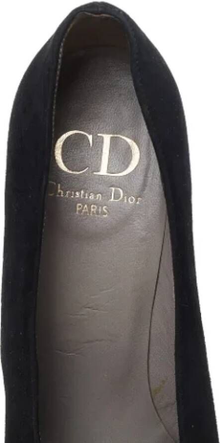 Dior Vintage Pre-owned Suede heels Black Dames