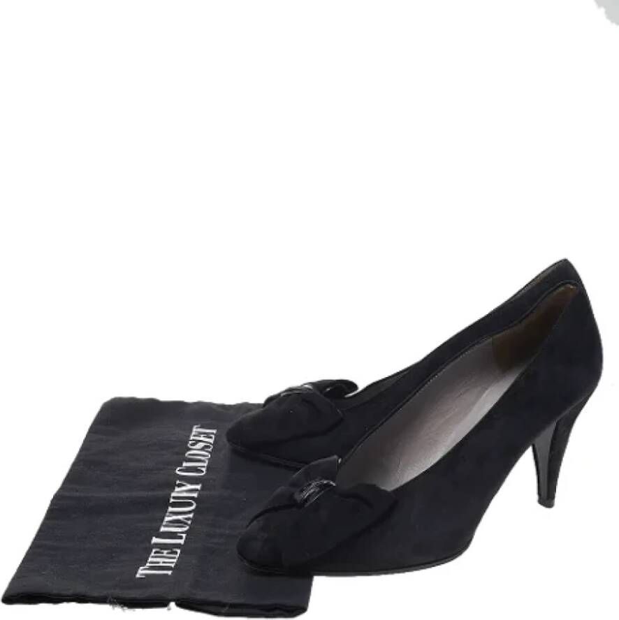 Dior Vintage Pre-owned Suede heels Black Dames