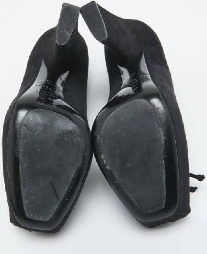 Dior Vintage Pre-owned Suede heels Black Dames