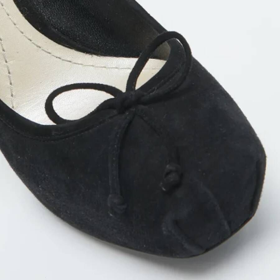 Dior Vintage Pre-owned Suede heels Black Dames