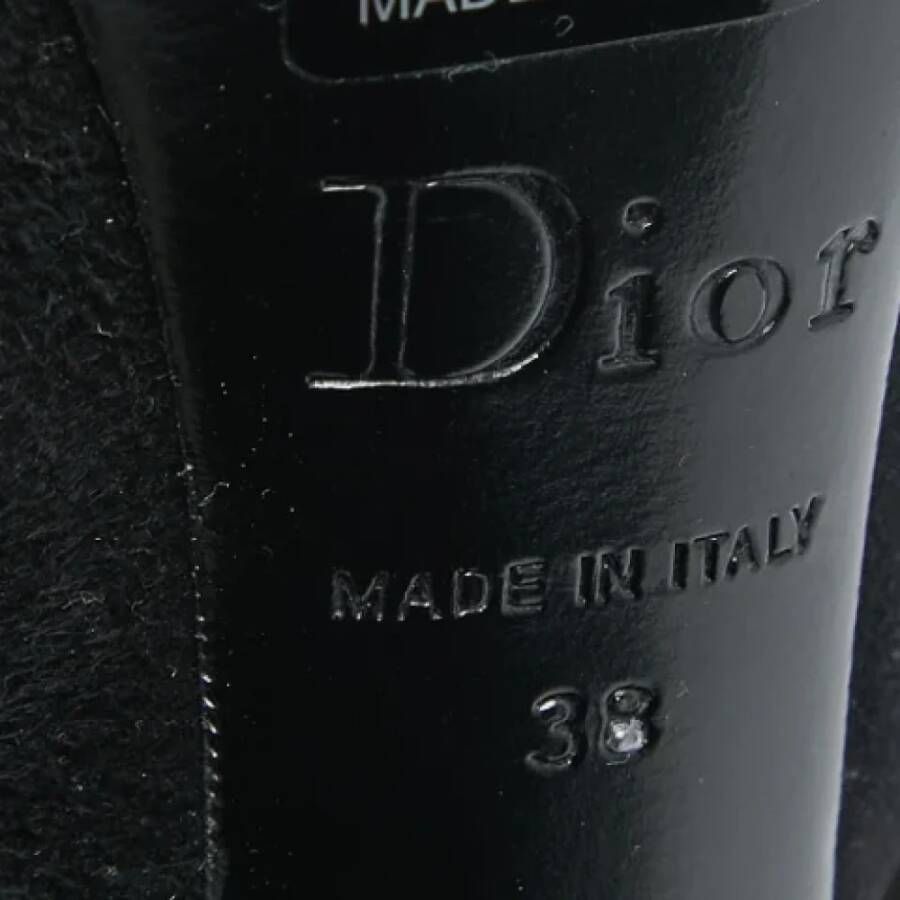 Dior Vintage Pre-owned Suede heels Black Dames