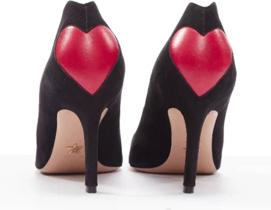 Dior Vintage Pre-owned Suede heels Black Dames