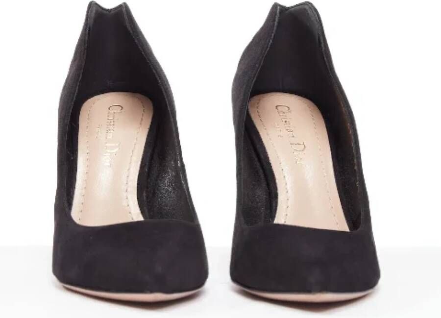 Dior Vintage Pre-owned Suede heels Black Dames