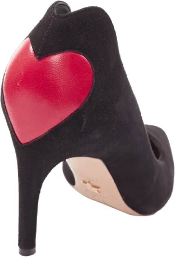 Dior Vintage Pre-owned Suede heels Black Dames
