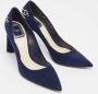 Dior Vintage Pre-owned Suede heels Blue Dames - Thumbnail 4