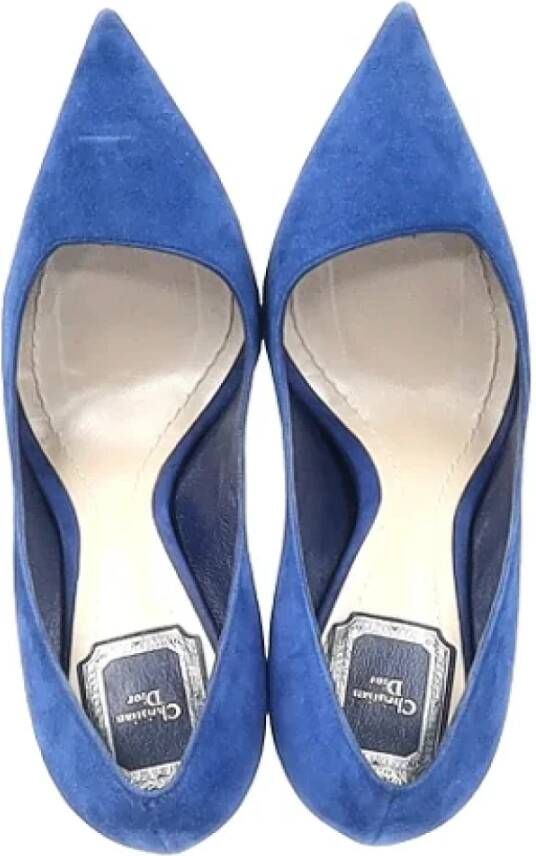Dior Vintage Pre-owned Suede heels Blue Dames