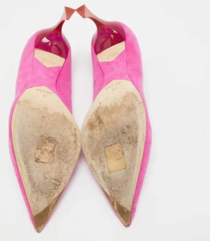 Dior Vintage Pre-owned Suede heels Pink Dames