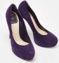 Dior Vintage Pre-owned Suede heels Purple Dames - Thumbnail 4