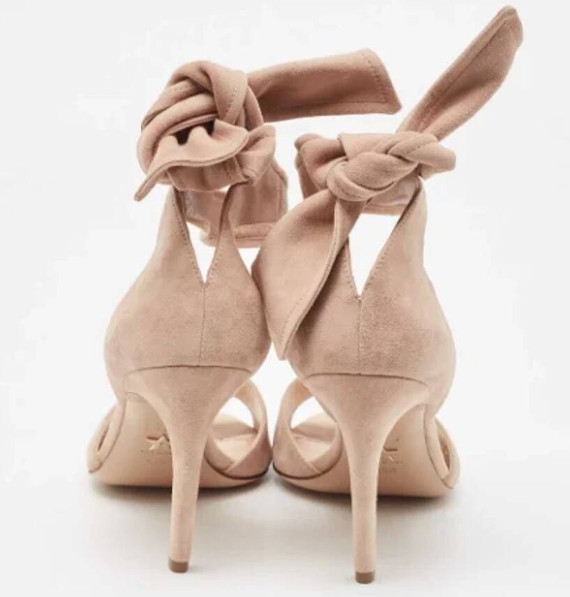 Dior Vintage Pre-owned Suede sandals Beige Dames