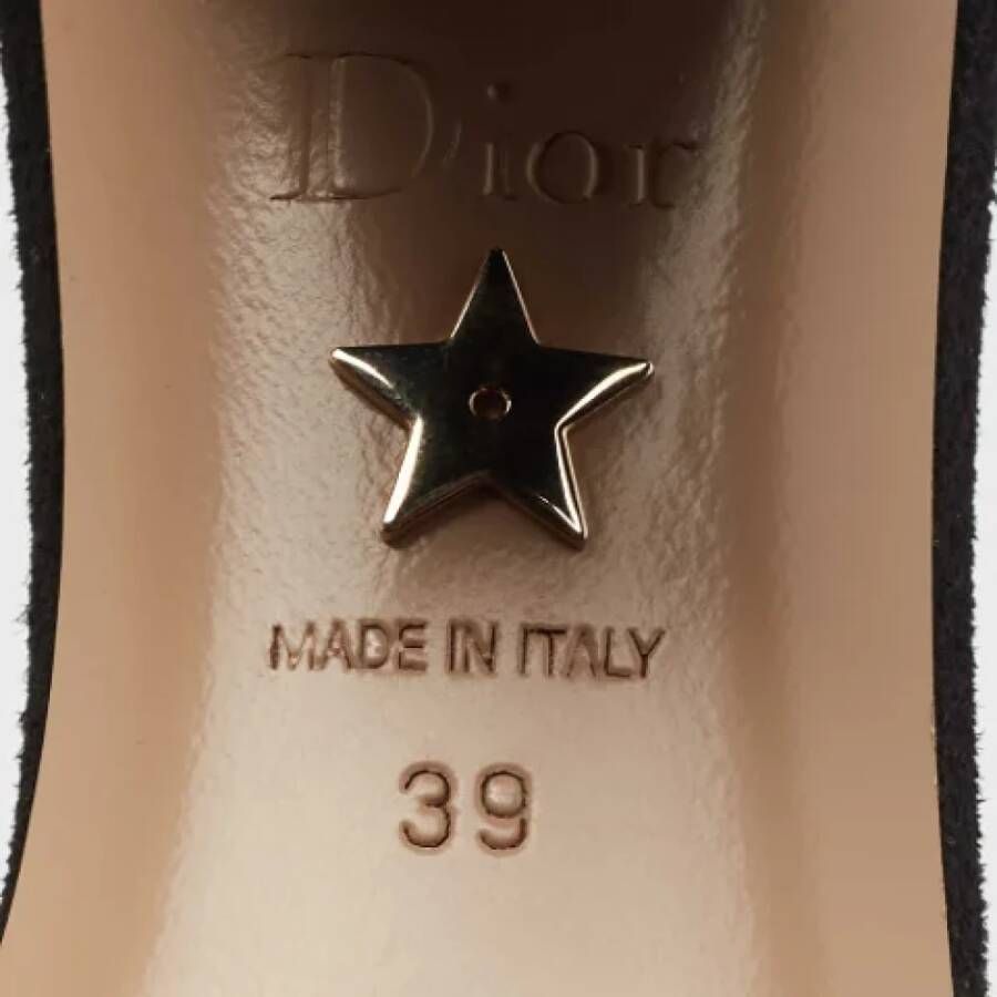 Dior Vintage Pre-owned Suede sandals Black Dames