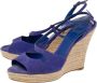 Dior Vintage Pre-owned Suede sandals Blue Dames - Thumbnail 3
