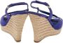 Dior Vintage Pre-owned Suede sandals Blue Dames - Thumbnail 4