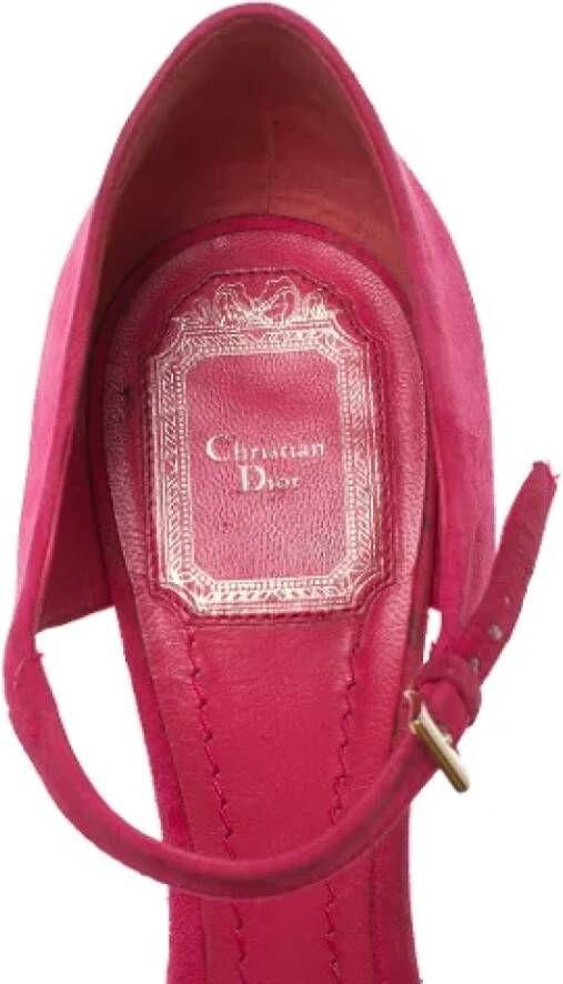 Dior Vintage Pre-owned Suede sandals Pink Dames