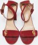 Dior Vintage Pre-owned Suede sandals Red Dames - Thumbnail 3