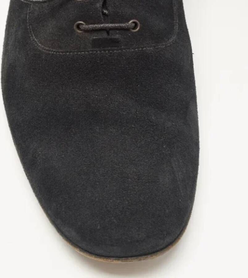 Dior Vintage Pre-owned Suede sneakers Black Dames
