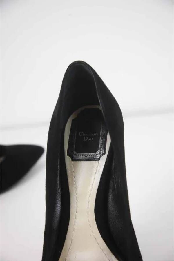 Dior Vintage Pre-owned Velvet heels Black Dames