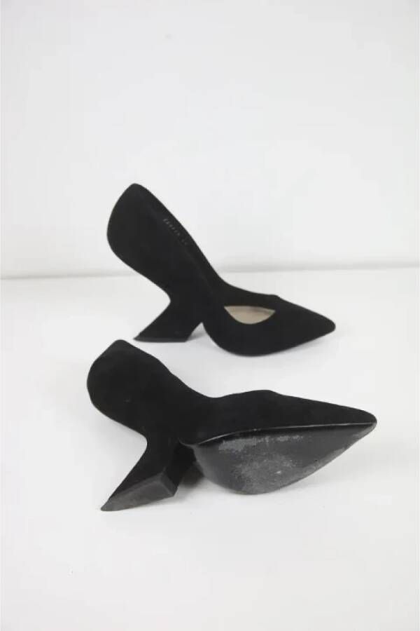 Dior Vintage Pre-owned Velvet heels Black Dames