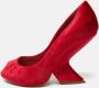 Dior Vintage Pre-owned Velvet heels Red Dames - Thumbnail 2