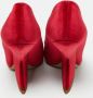 Dior Vintage Pre-owned Velvet heels Red Dames - Thumbnail 5