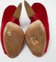 Dior Vintage Pre-owned Velvet heels Red Dames - Thumbnail 6