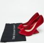 Dior Vintage Pre-owned Velvet heels Red Dames - Thumbnail 9