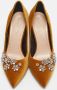 Dior Vintage Pre-owned Velvet heels Yellow Dames - Thumbnail 3