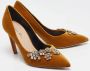 Dior Vintage Pre-owned Velvet heels Yellow Dames - Thumbnail 4
