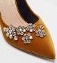 Dior Vintage Pre-owned Velvet heels Yellow Dames - Thumbnail 7