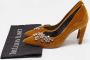 Dior Vintage Pre-owned Velvet heels Yellow Dames - Thumbnail 9