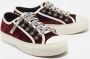 Dior Vintage Pre-owned Velvet sneakers Red Dames - Thumbnail 4