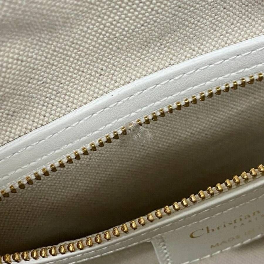 Dior Vintage Tweedehands Dior Book Tote Gestreepte Handtas