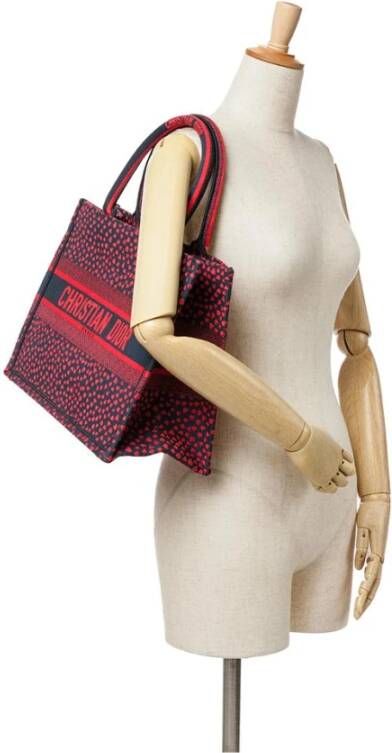 Dior Vintage Tweedehands Dior Book Tote Hearts Geborduurd