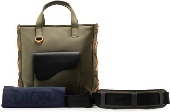 Dior Vintage Tweedehands Dior Book Tote Oblique Jacquard Canvas