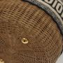 Dior Vintage Tweedehands Dior Book Tote Straw Bucket Tas - Thumbnail 2