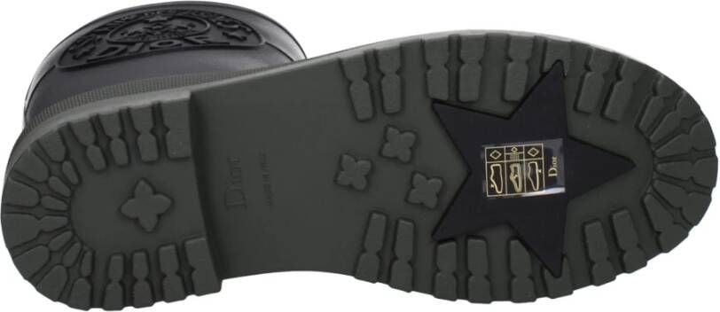 Dior Zwarte Katoenen Casual Rubberen Laars