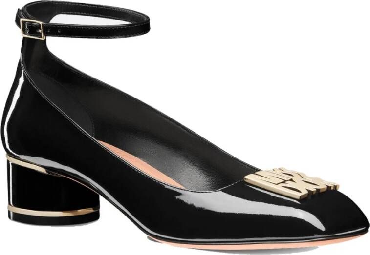 Dior Zwarte Leren Pumps voor Vrouwen