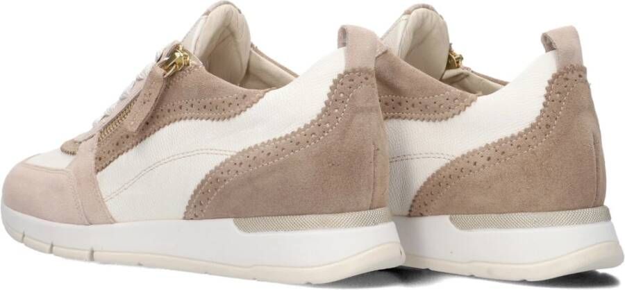 DL Sport Beige Suède Dames Sneakers 6523