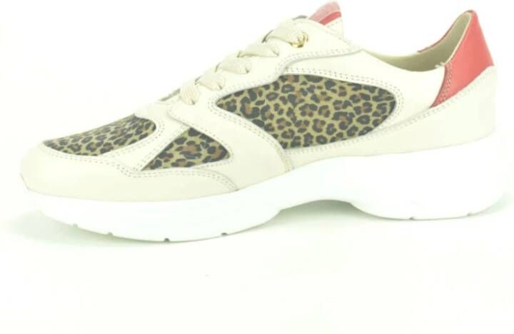 DL Sport Luipaardprint Beige Sneakers Multicolor Dames