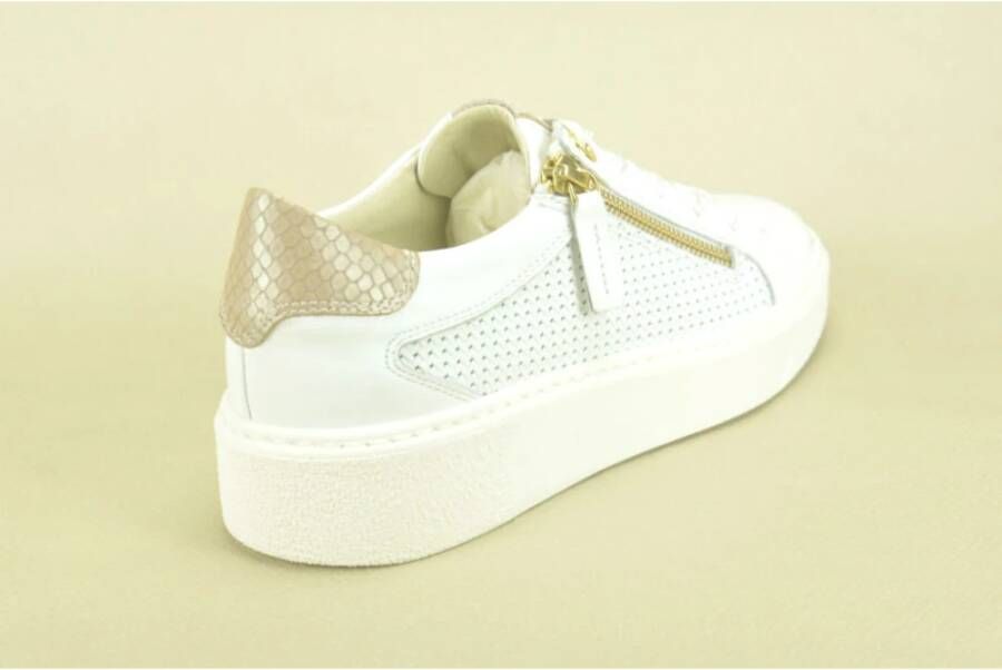 DL Sport Print Sneaker White Dames