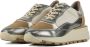 DL Sport Sneakers Dames Lage sneakers Damesschoenen Leer 5471 Beige combi - Thumbnail 2