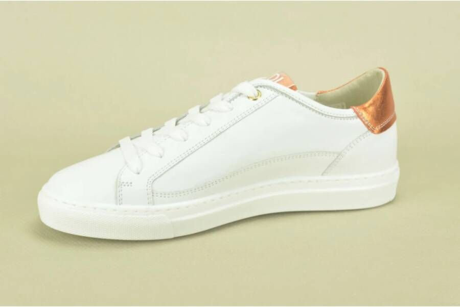 DL Sport Wit + oranje nacre Sneaker N. Wit Dames