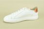 DL Sport Wit + oranje nacre Sneaker N. White Dames - Thumbnail 3