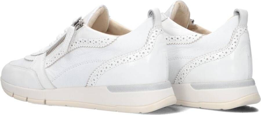 DL Sport Witte Leren Dames Sneakers