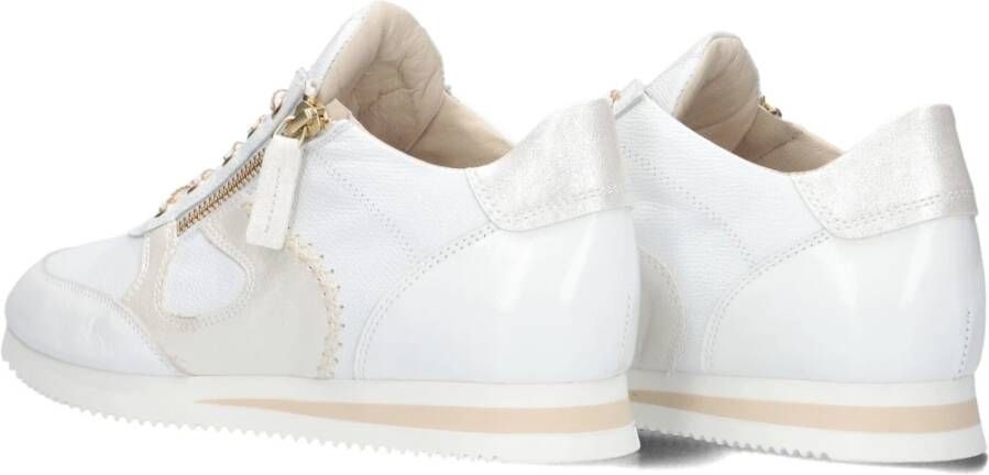DL Sport Witte Leren Dames Sneakers