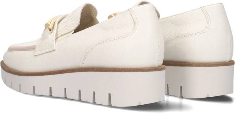 DL Sport Witte Leren Veterschoenen voor Dames