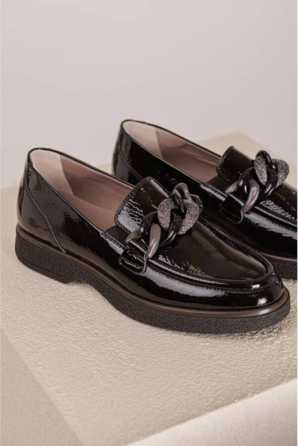 DL Sport Zwarte Loafer met Kettingdetail