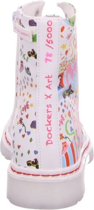 Dockers Witte Veterlaarzen
