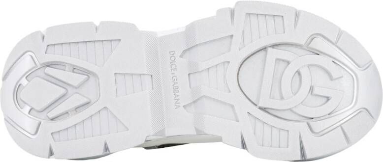 Dolce & Gabbana Airmaster Nylon Sneakers met Leren en Suède Details White Heren