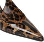 Dolce & Gabbana Animalier bruin kalfsleren slingback pumps Brown Dames - Thumbnail 6