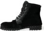 Dolce & Gabbana Zwarte Pony Leren Mid Calf Laarzen Black Dames - Thumbnail 14